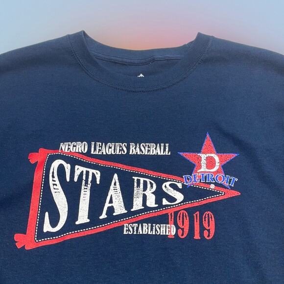 NEGRO LEAGUE BASEBALL DETROIT STARS Men’s Medium T-Shirt - Picture 1 of 4
